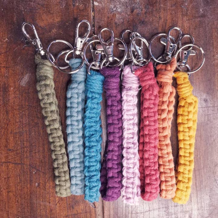 Porta-chaves macramé por atacado de Follow the flow