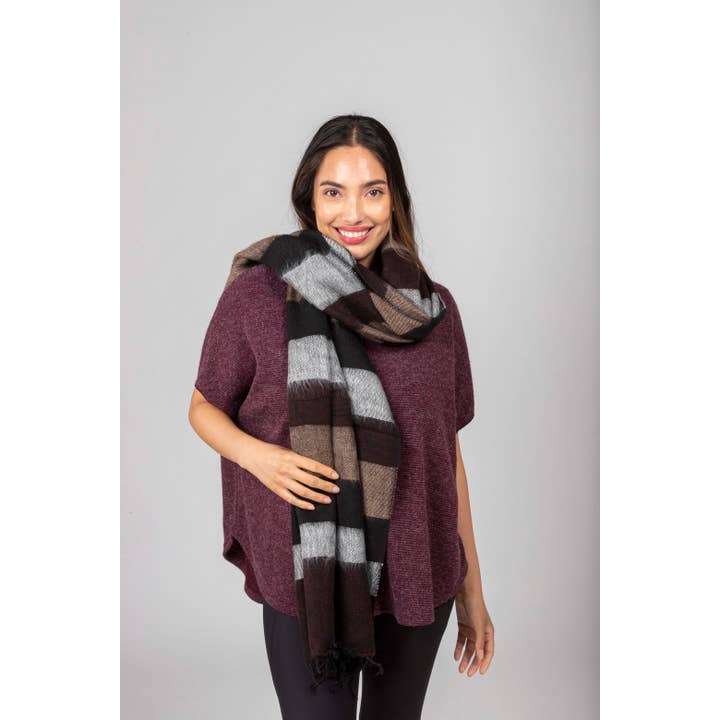 Windhorse Trading Inc - Wholesale Scarf - Women's - Thir Yak Wool Blend Scarf/Shawl