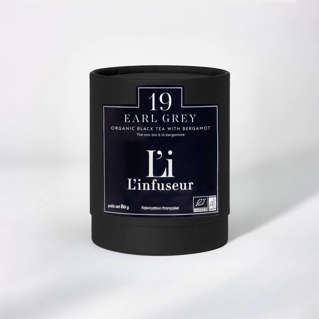 L'INFUSEUR - Vendita all'ingrosso Tisane salutari e depurative - Tè nero Earlgrey n. 19 in confezione da 80 g BIO0