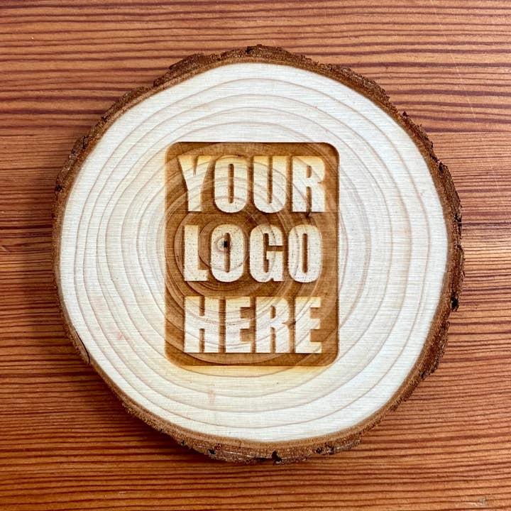 Munsell Made - Wholesale Coasters - Custom Logo Wood Slice Coasters0