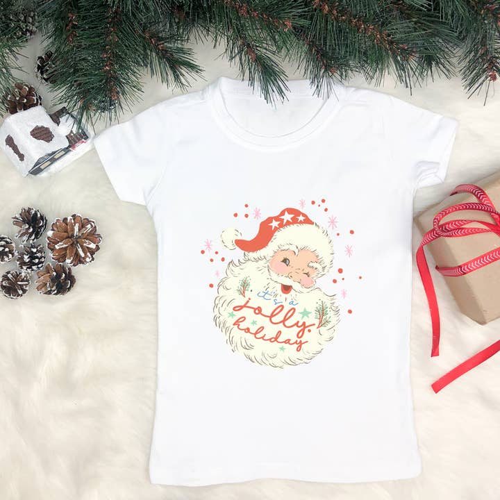 Chemise pour tout-petits It's a Jolly Holiday pour la vente par Petite Star Rising