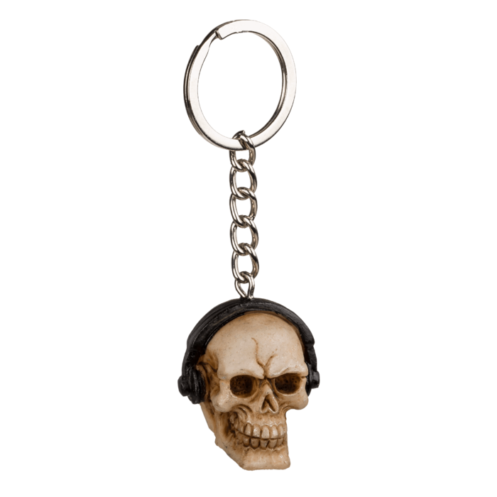 Out of the blue KG - Wholesale Keychain - Unisex - Metal keychain, Polyresin Skull,2