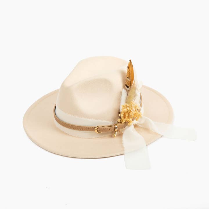 Withered Whimsy - Wholesale Hat Accessory - Women's - Hat feathers - Neutral Pheasant3
