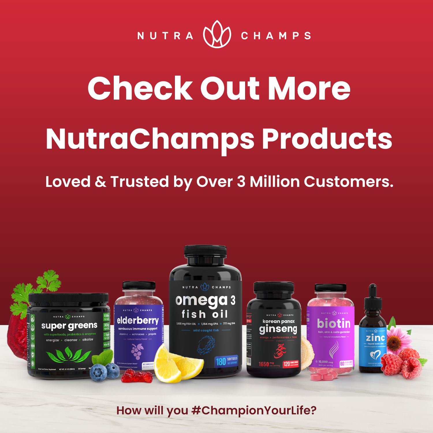 NutraChamps - Wholesale Oral Supplement/Vitamin - Nitric Oxide Supplement | L-Arginine, L Citrulline Malate, 7