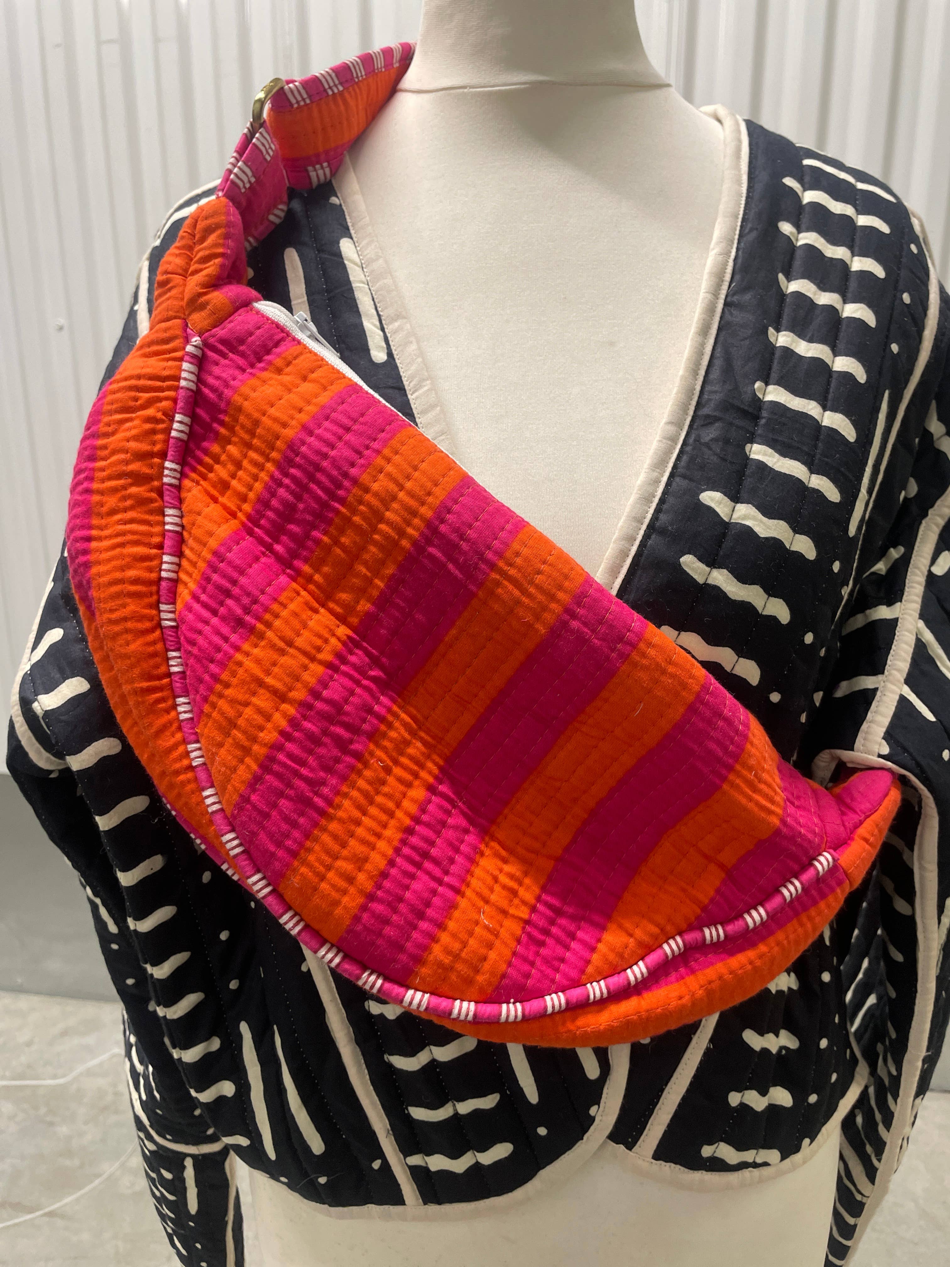 Funky Yak Ltd – wholesale Crossbody bag – Women's – 100% Cotton Kantha Quilted Shoulder Bag/Cross Body Bag9