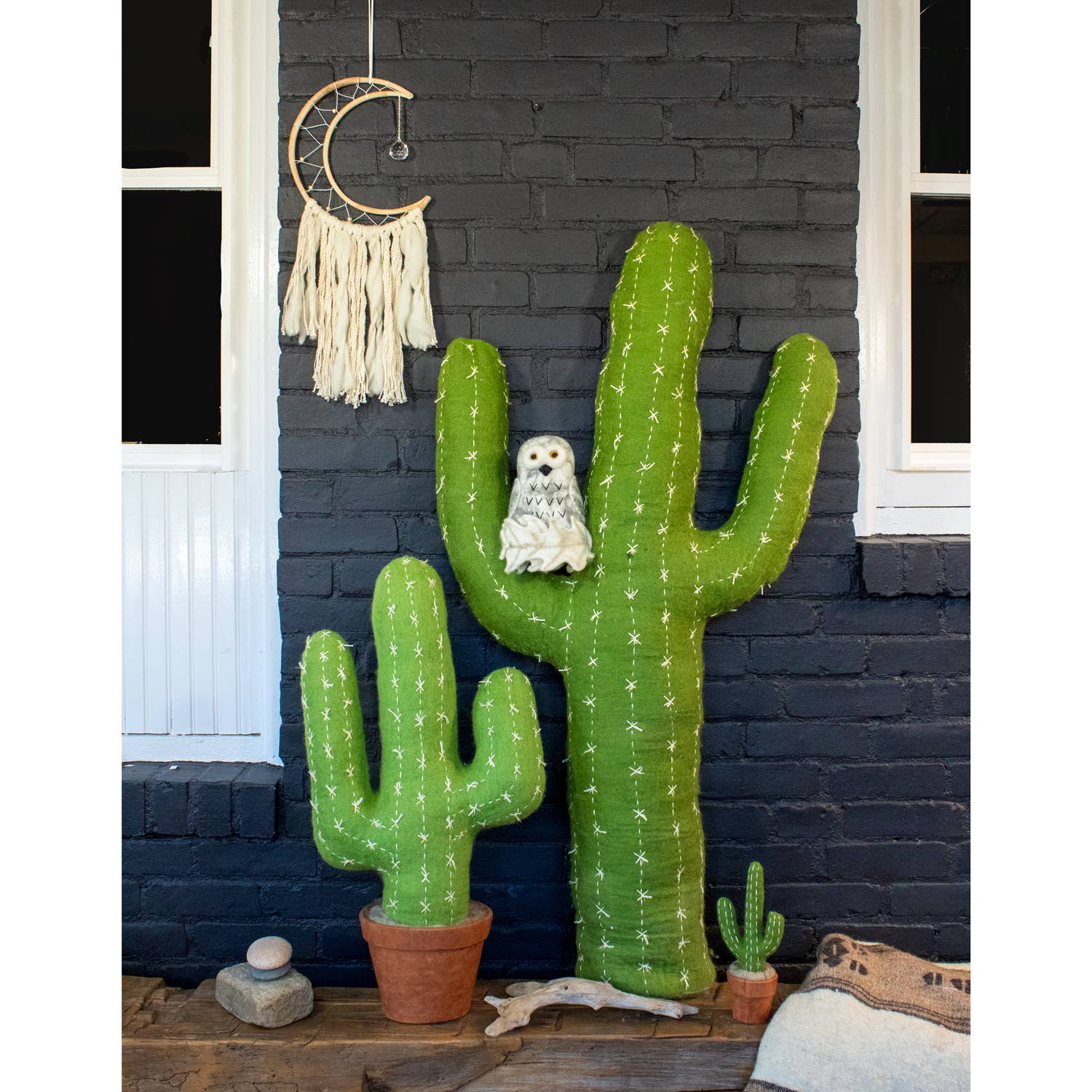 dZi Handmade - Wholesale Wall Accent - Small White Moon Wall Decor3