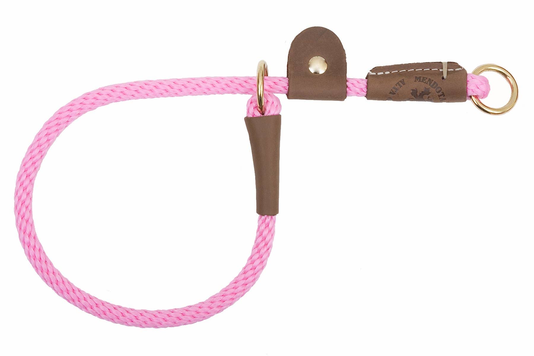 Mendota Pet - Wholesale Pet Collar - Dog - Pro Trainer Slip Collars (w/Tab & Small Rings) - 3/8" width5