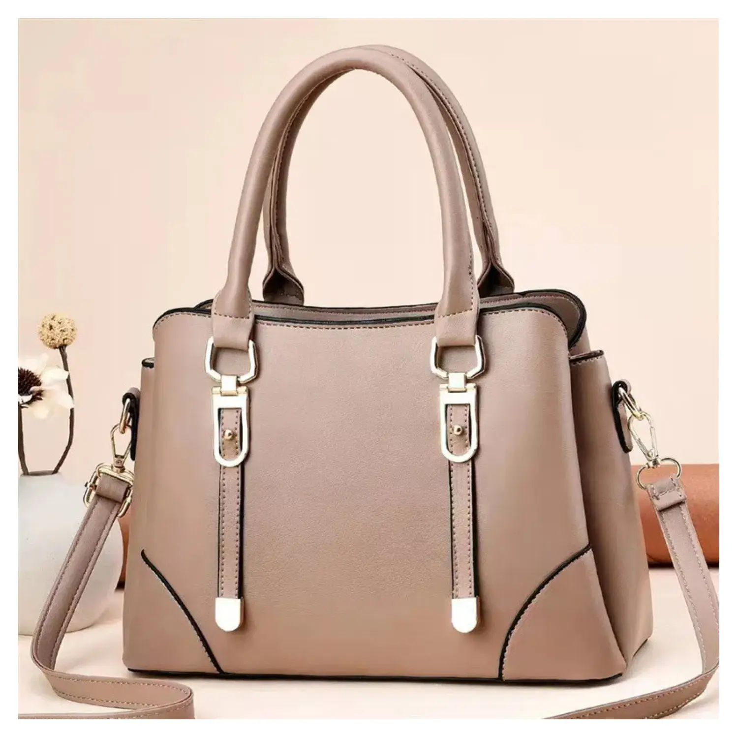 Superbia - Wholesale Top Handle Bag - Women's - 3 Compartment Classic Medium Top Handle Bag -88311