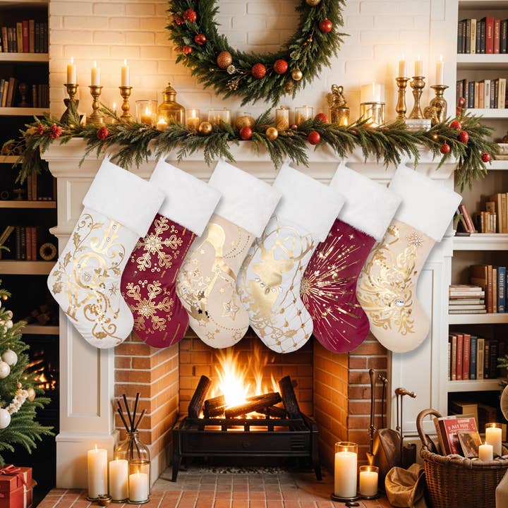 2025 New Handmade Rhinestone Luxury Christmas Stocking for wholesale by GEXWORLDWIDE