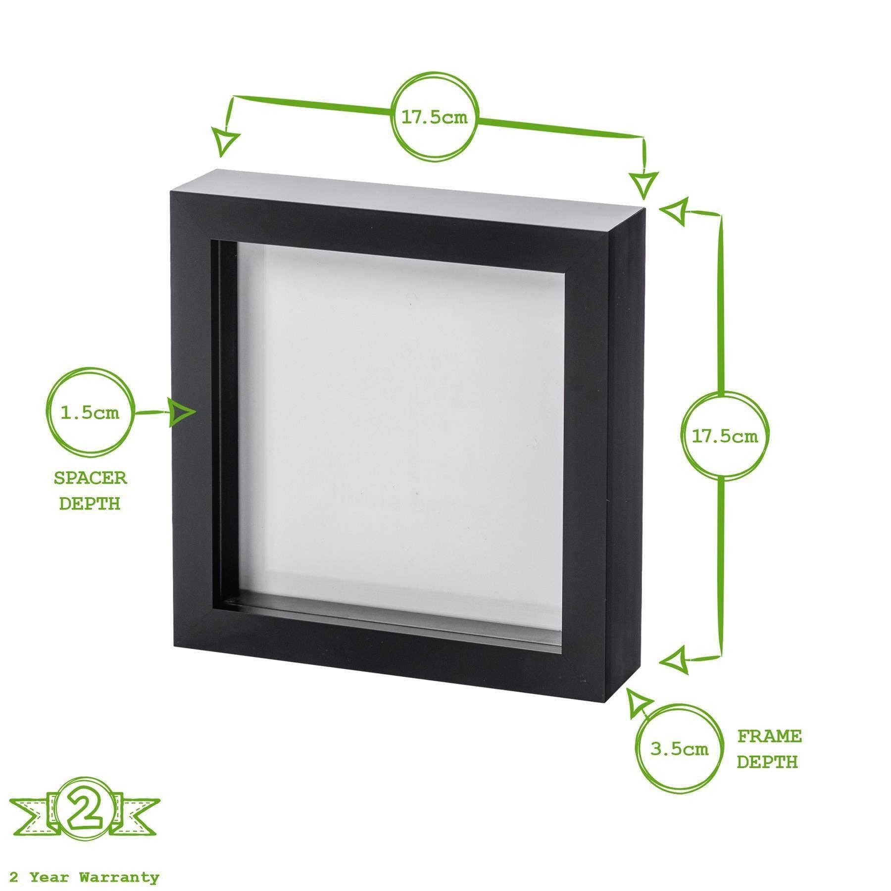 Rinkit Pty Ltd - Wholesale Picture frame - Shadow Box Frame - 6 x 6" - Black6