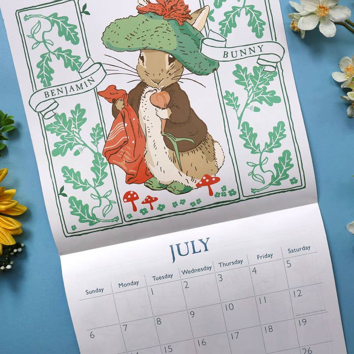 Robert Frederick Ltd - Vendita all'ingrosso Calendario - Calendario da parete quadrato Peter Rabbit 2025