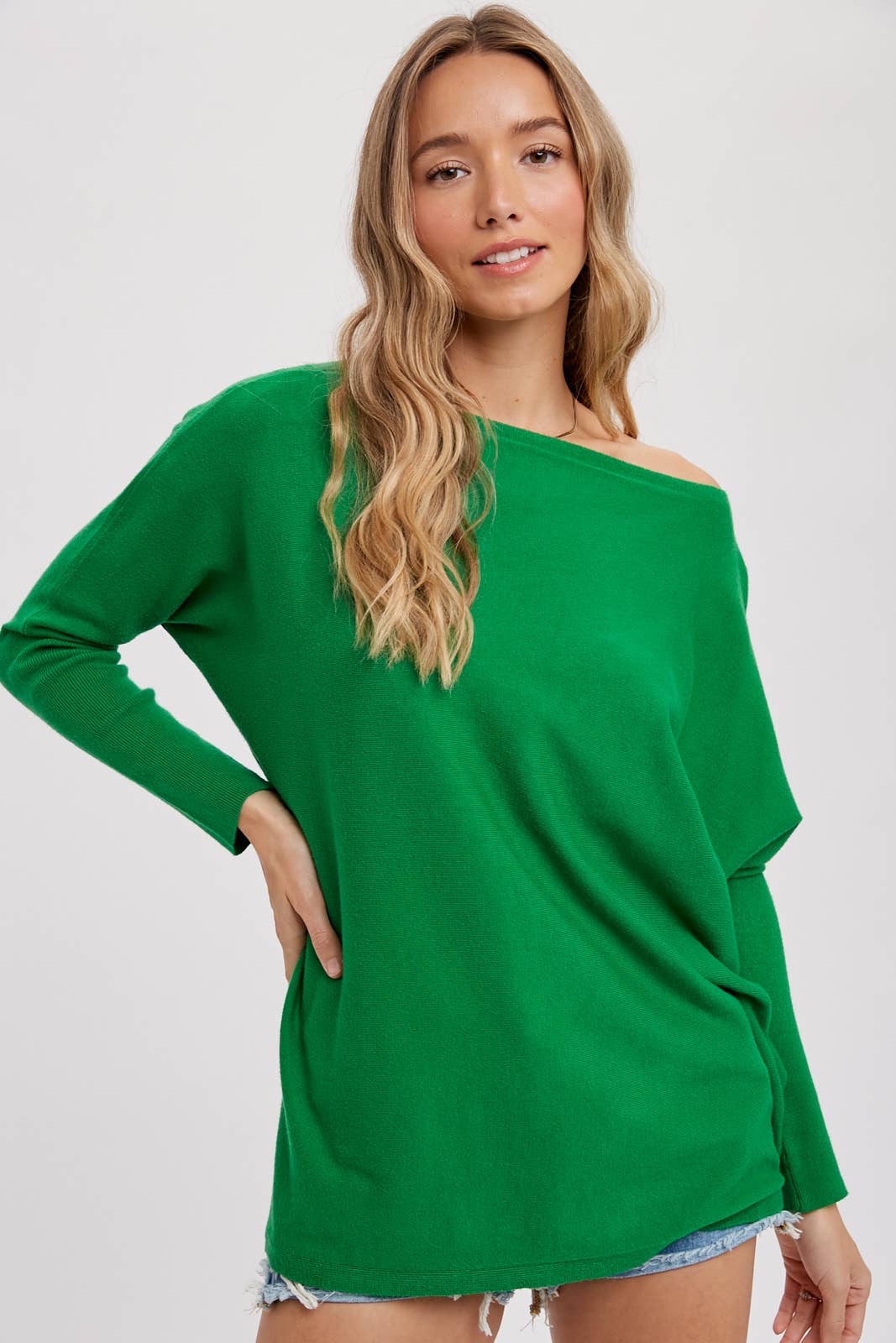 Bluivy - Wholesale Tunic - Women's - FLOWY BOATNECK DOLMAN TUNIC - ST. PATRICK'S DAY63