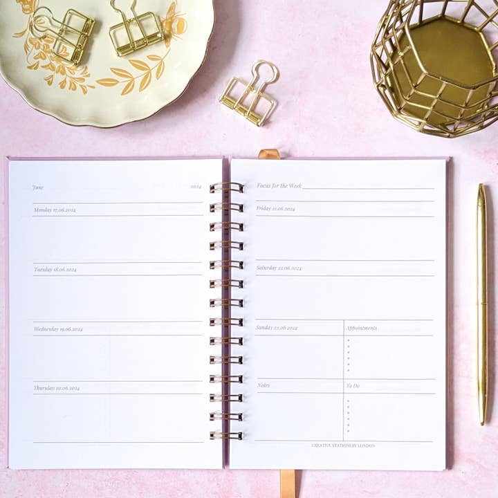 Creative Stationery London LTD - Wholesale Journal/Diary - Personalised Luxury Academic 25-26 Christian Diary | He will rejoice over you
