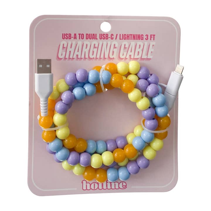 Shop Hotline - Wholesale Charging Cable - Charging Cable - Yellow & Purple - Easter Basket Gift