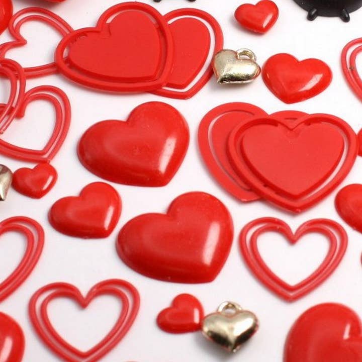 Hearts Only Set - 40+ pieces! Valentines Special! IV3-3676 for wholesale by Meyer Imports