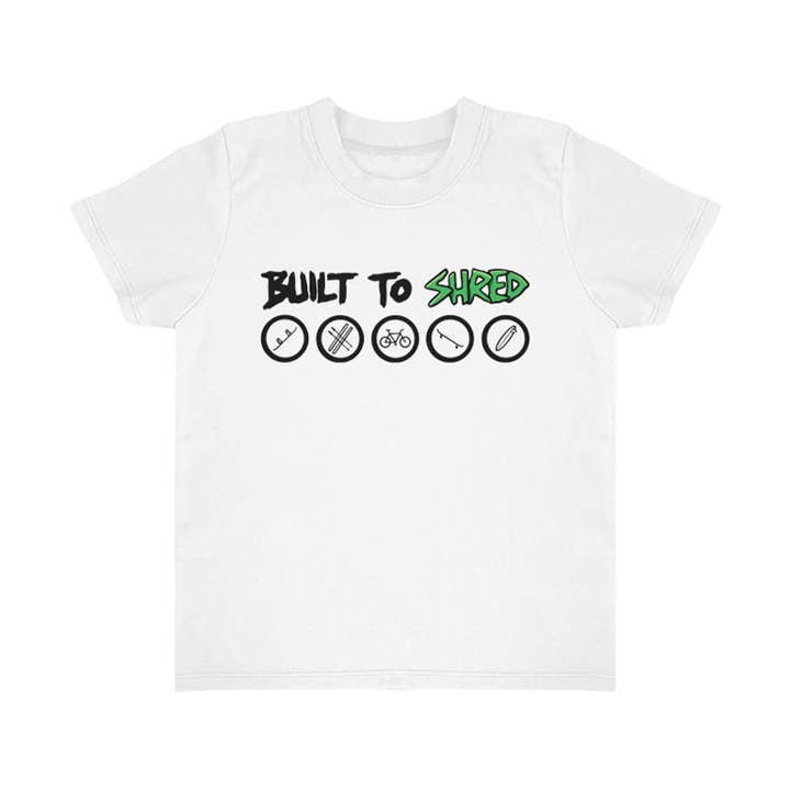 Camiseta para bebé Built To Shred | White 🚲 para venta al por mayor de California Kids Collection