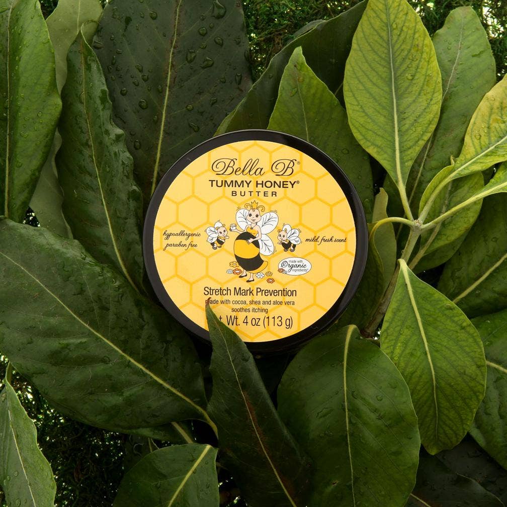 Bella B - Wholesale Belly Oil/Butter - Maternity - Tummy Honey Butter (Stretch Mark Prevention) 4 oz Jar4