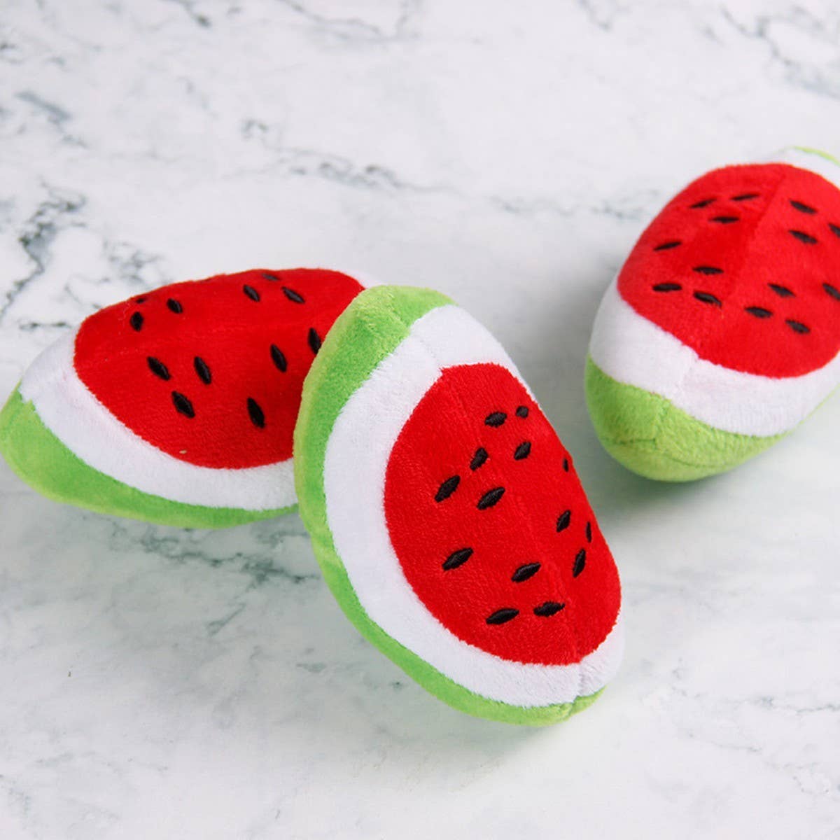 PAWPAWwholesale - Wholesale Pet Plush Toy - Dog - Plush Watermelon Toy, Squeaky Fun for Small Dogs_CWMM54796