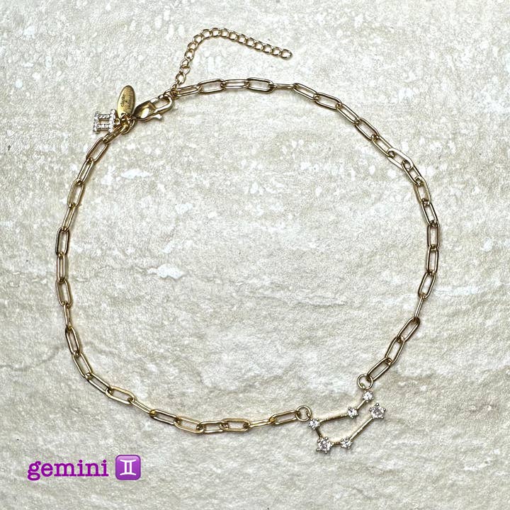 Zodiac Constellation Chain Necklace for wholesale by Clarke Palmer