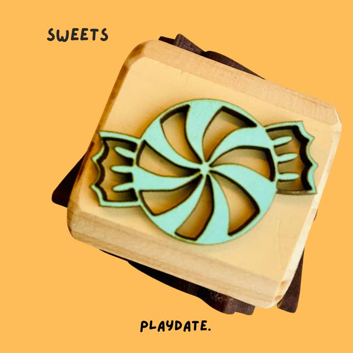 Playdate - Wholesale Wood Toy - Kids - Playdough stampers17