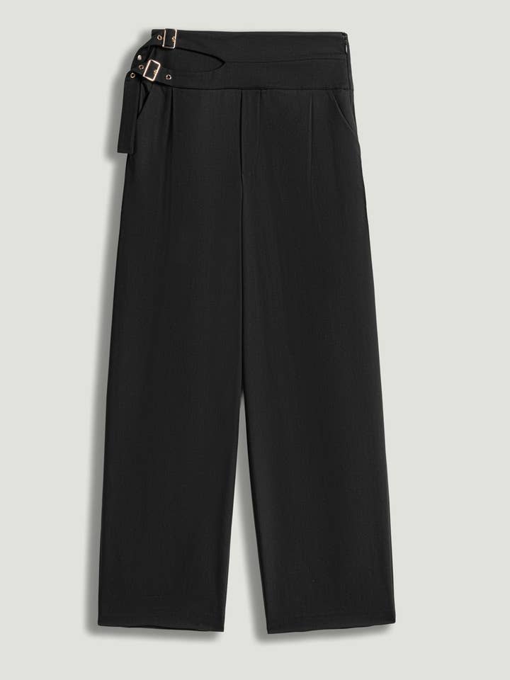 Pantalon large à taille découpée pour la vente par NOCTURNE