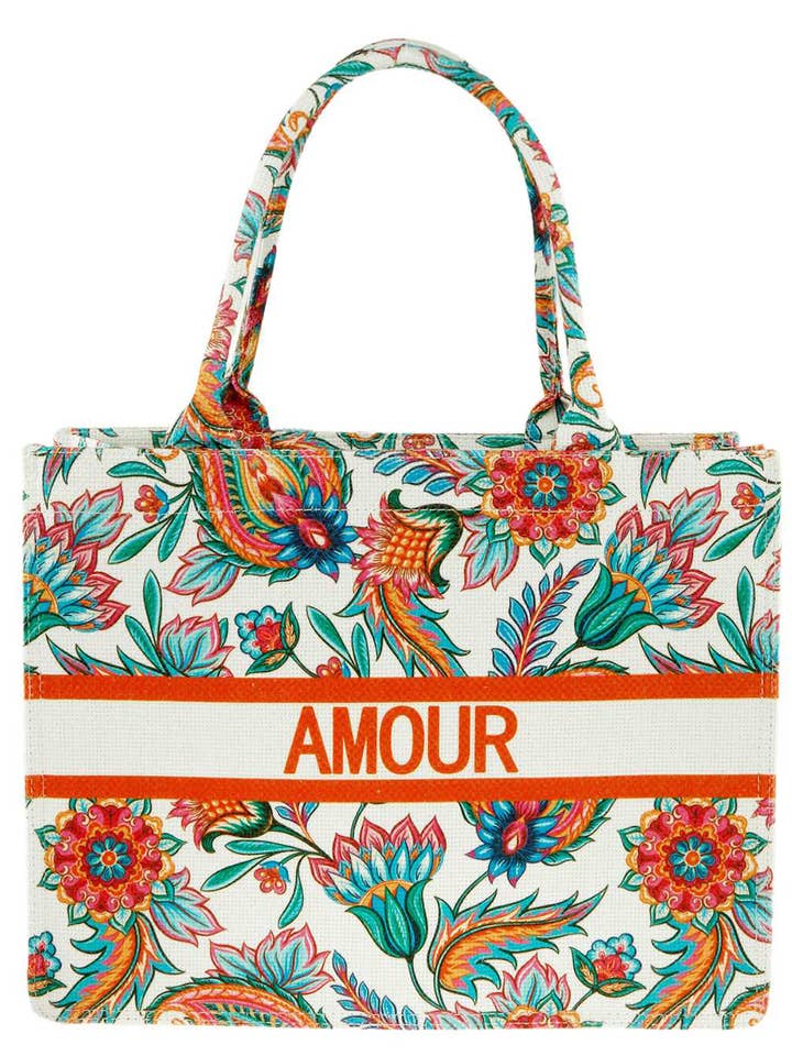 New Amour Tropical Oblique Book Tote Bag for wholesale by anbfashion