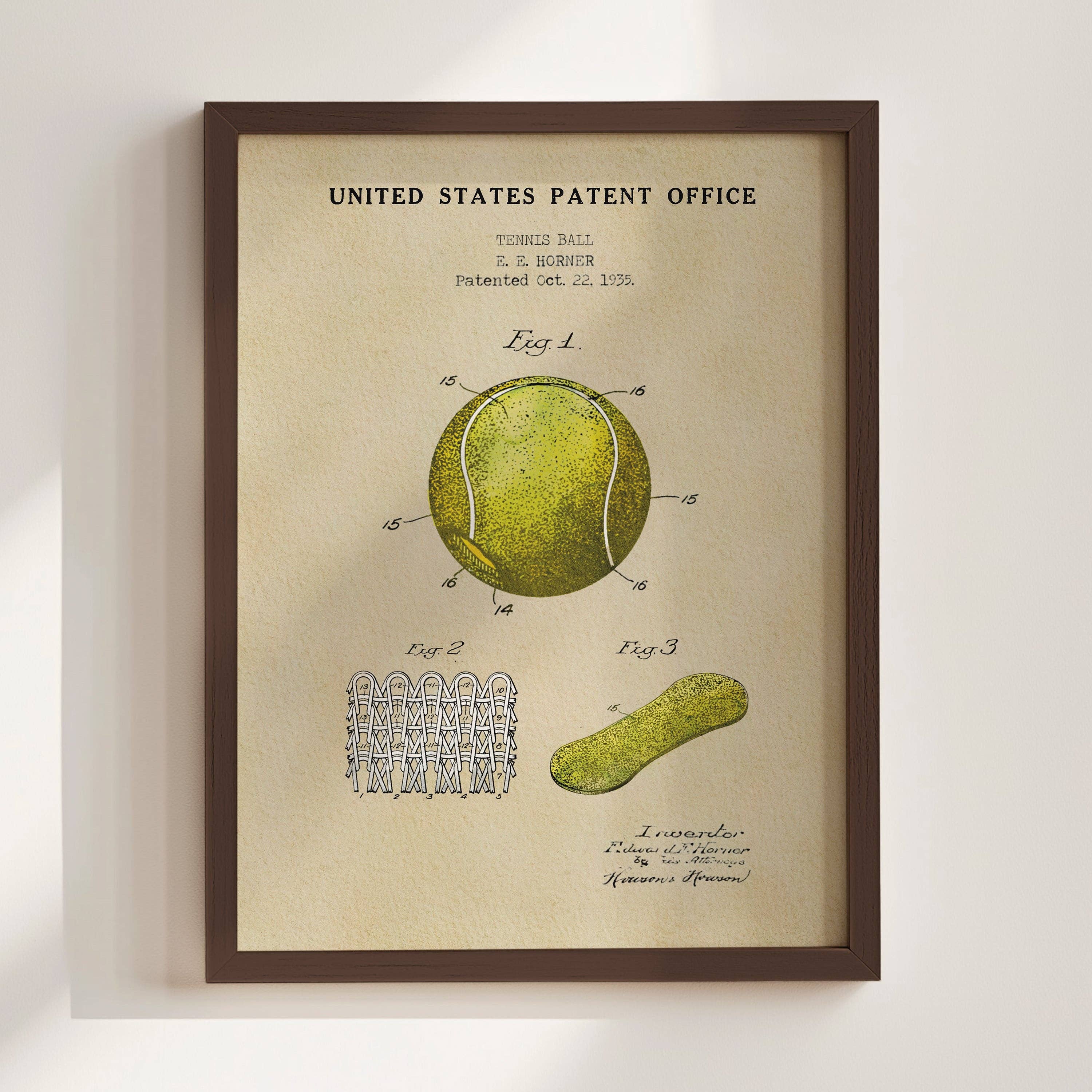 Timeless Patents - Wholesale Art Print - Tennis Ball2