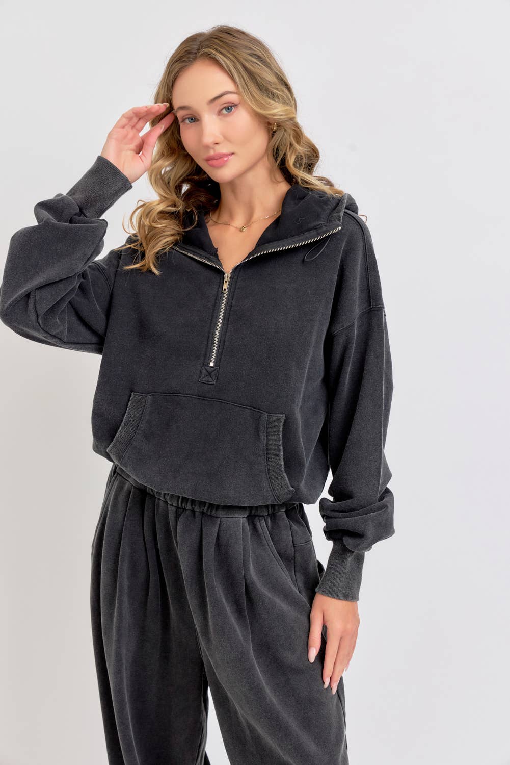 Sweet Lovely by Jen – wholesale Lounge Sweatpants/jogging bottoms – Women's – MINERAL WASHED SWEATPANTS IN FRENCH TERRY 26