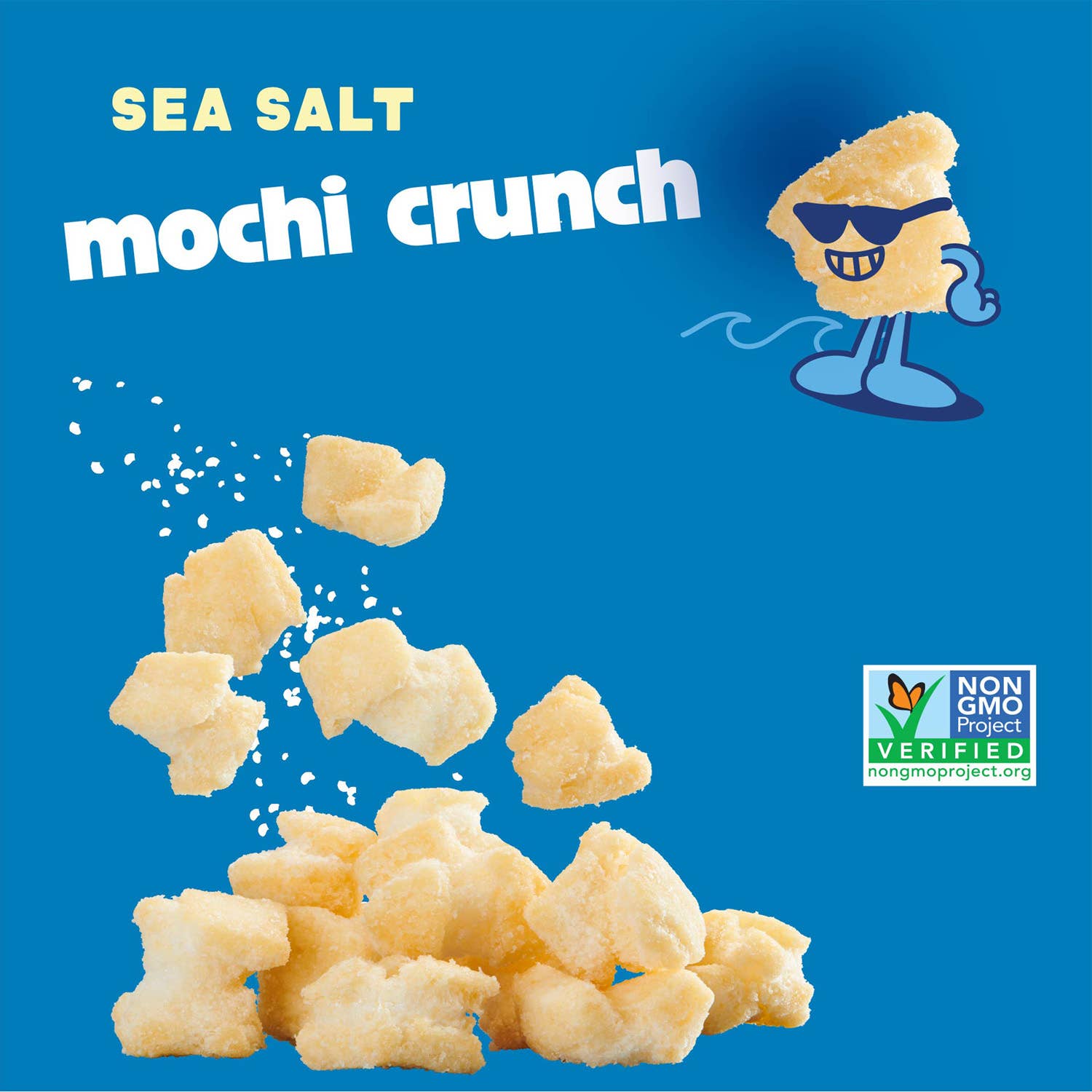 Sun Tropics – wholesale Puffed snack – Sun Tropics Mochi Crunch - Sea Salt, 12 x 3.5 oz3