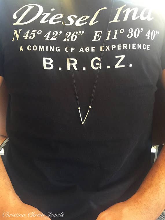 Christina Christi - Wholesale Pendant/Charm Necklace - V Men's Necklace,3