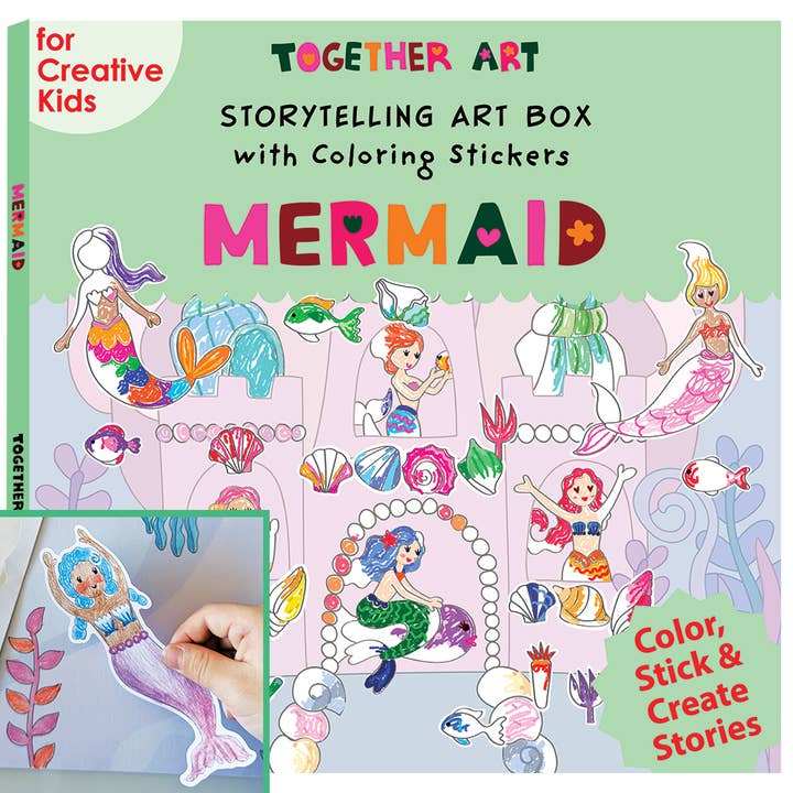Mermaid Storytelling Sticker Kit for wholesale by together art