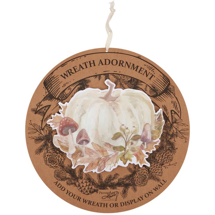 Fall Pumpkin Wreath Insert for wholesale by Primitives by Kathy
