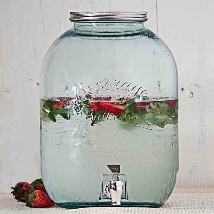 3 Gallon Authentic Beverage Dispenser - 100% Recycled Glass and other Purchase Wholesale 5 gallon bucket with lid. Free Returns & Net 60 Terms on Faire trending on Faire.