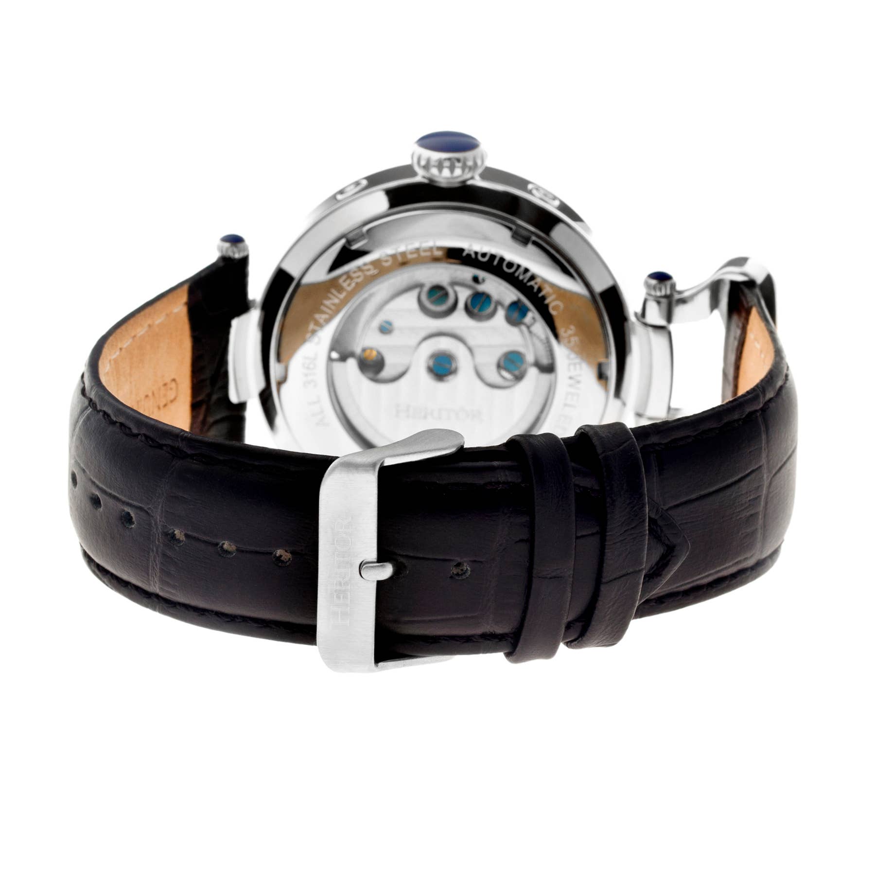 Heritor Automatic – wholesale Armbandsur - Herr – Heritor automatisk Ganzi Semi-skelett läder-Band Watch3