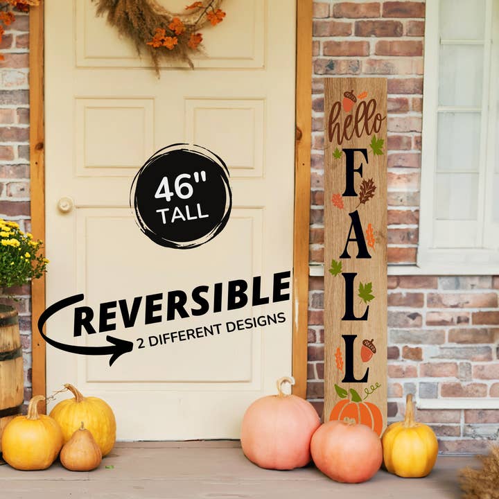 Hello Fall Outdoor Decorations Porch Sign voor wholesale door 9th Letter Press