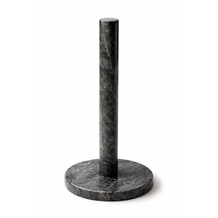 Marble Kitchen Roll Holder – Black for wholesale by Silk Route Spice Company