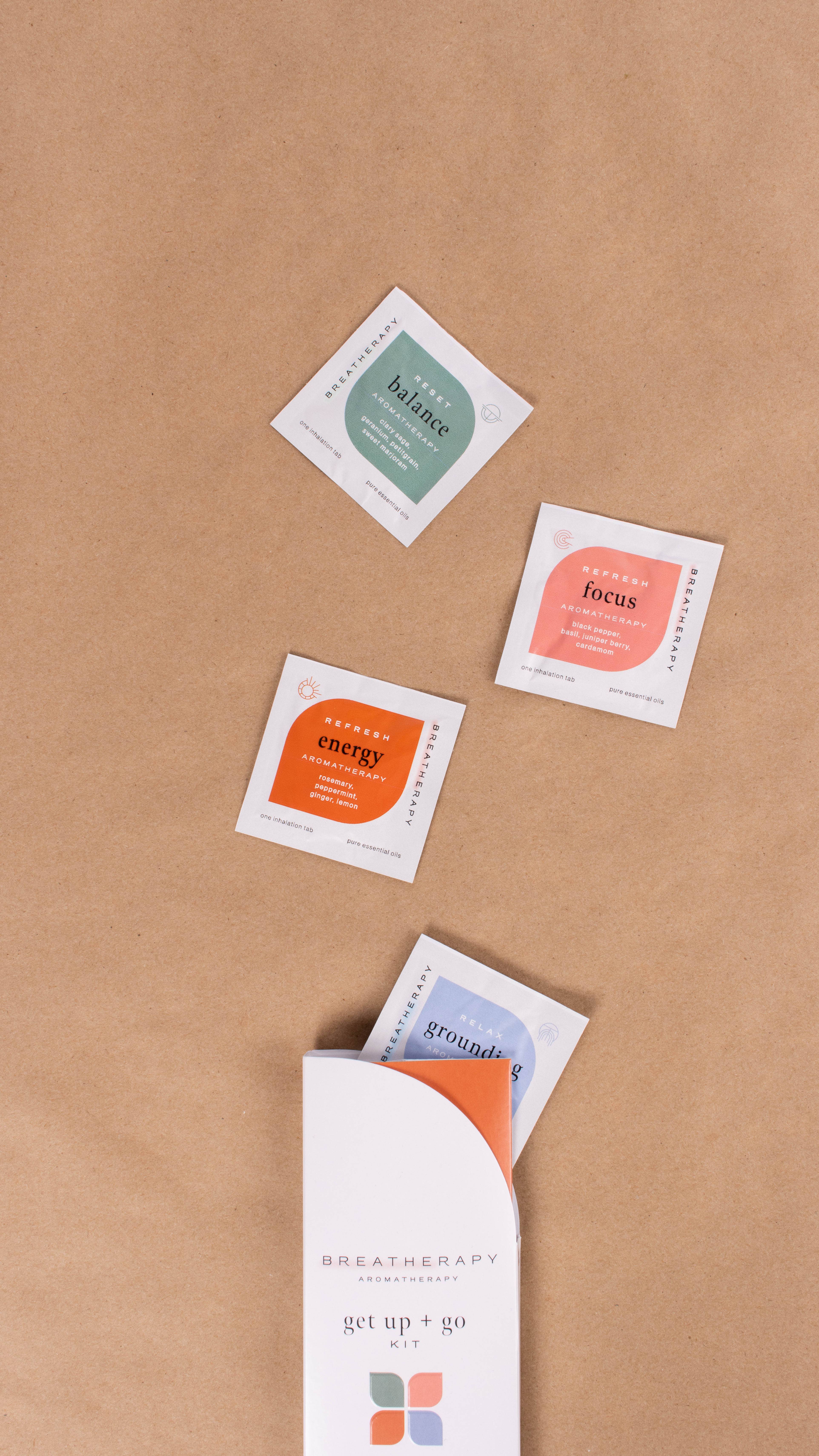 Breatherapy - Wholesale Aromatherapy Inhaler - GET UP + GO KIT — Energizing Aromatherapy Patch Set (8 ct.)8