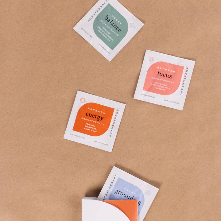 Breatherapy - Wholesale Aromatherapy Inhaler - GET UP + GO KIT — Energizing Aromatherapy Patch Set (8 ct.)8