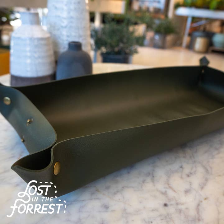 Omskovlingsmåtte i læder for engroshandel hos Lost in the Forrest