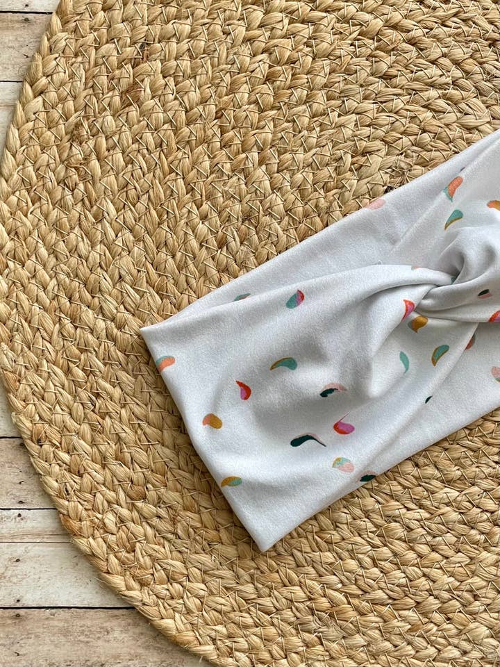 Confetti Knit Twist Headband for wholesale by Designs by Rachel Joy