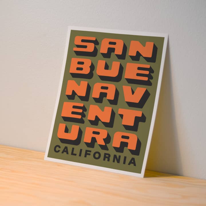 Kamin Tersieff - Wholesale Poster - San Buenaventura California Poster - Surf Spot - Beach Print