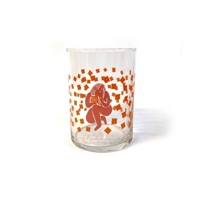 Molly Anne Bishop - Wholesale Drinking Glass/Cup - Cheez-It Nude Drinking Glass2