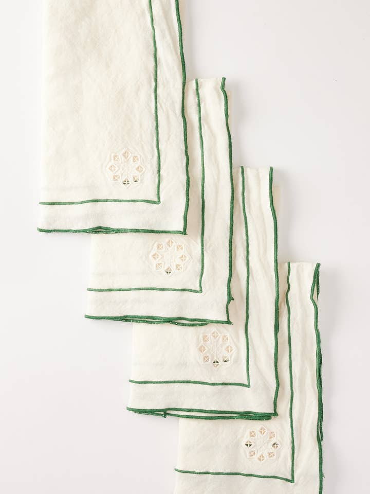 Tovaglioli Day For Night Crema/Clover per la vendita all'ingrosso da parte di Rentrayage