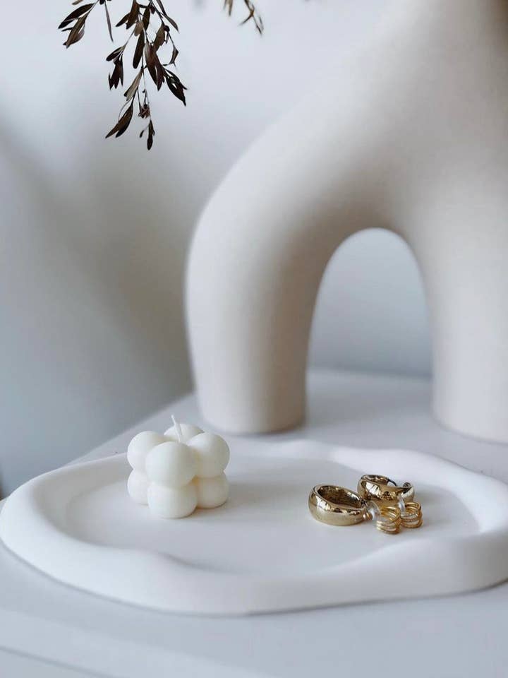 Organic Cloud Tray for wholesale by Haven Homewares