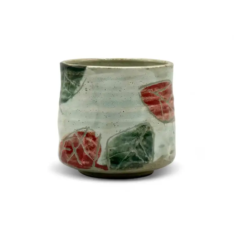 Inoue Tea - Vente Tasse à café/thé - Kohiki Kinohe Mino-yaki Yunomi beige de Kimura - Tasse à thé japonaise0