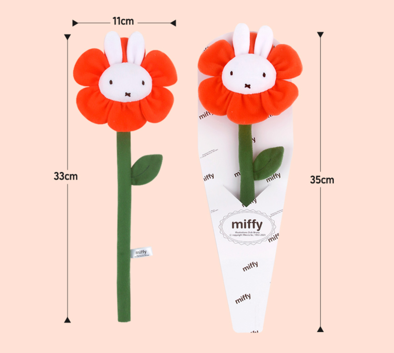 K-Wonderland – wholesale Artificial flowers – Miffy Endless Fabric Flower- Birthday Gift, Home Deco4