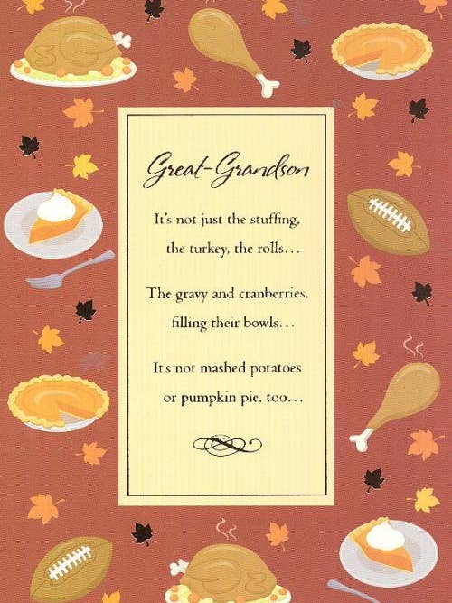 Arrière-petit-fils de Thanksgiving | GRTC | 60568J pour la vente par DICKENS INC.