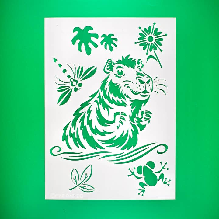 Capybara Stencil for Arts and Crafts Kids 5yrs+ for wholesale by Fab Dab Do