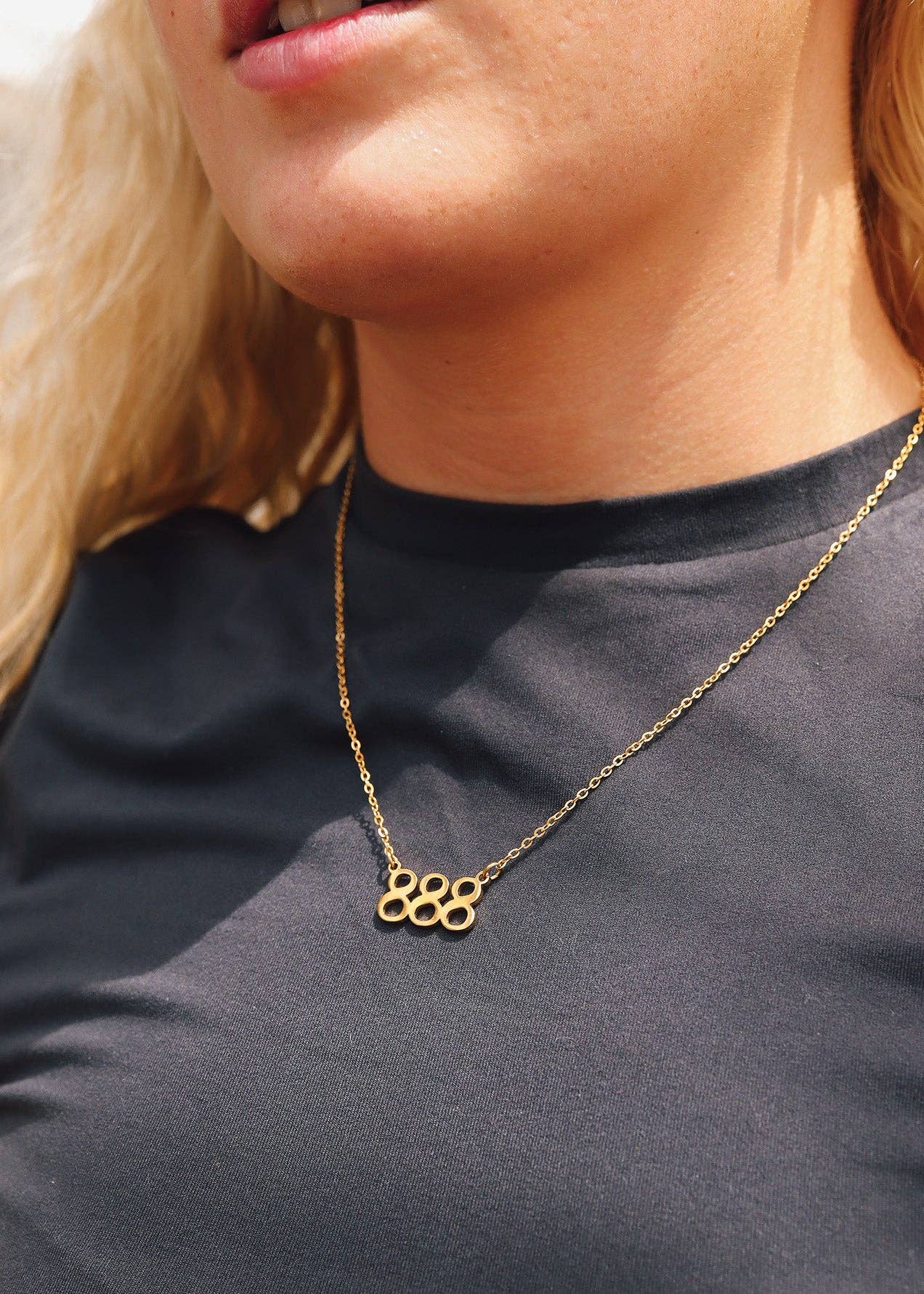 WJW – wholesale Pendant/charm necklace – 18K Gold PVD Stainless Steel Angel Number Necklace22