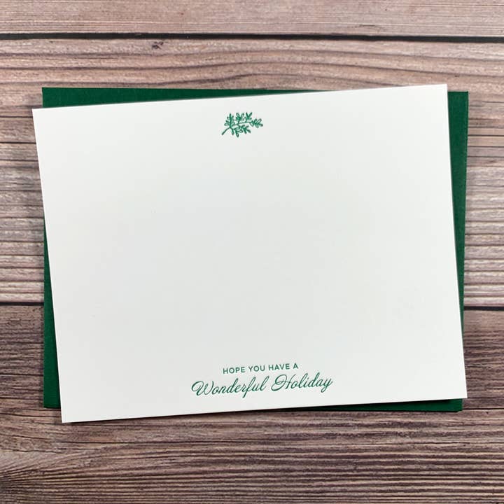 Wonderful Holiday Christmas Note Cards. Greeting 10-Pack. for wholesale by Kincaid Creative